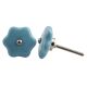 Turquoise Star Shape Crackle Ceramic Knob